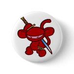 Red Ninja Claw-No Words Pins