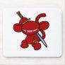 Red Ninja Claw-No Words Mouse Mat