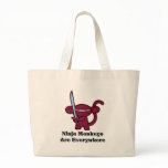 Red Ninja Monkey with Sword bags