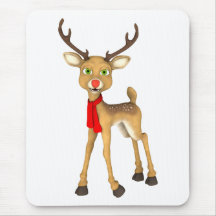 Red Nosed Reindeer Holiday Mousepad