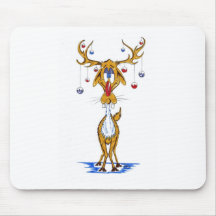 Red Nosed Reindeer Mousepads