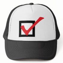 red OK icon Hat