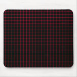 Red on Black Grid mousepads