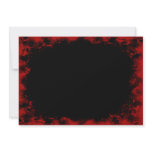 Red on Black Grunge Border Invitation