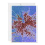 Red on Purple and Blue Paintball invitations