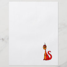 Red One Horned Dragon Flyer Design