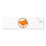 Red Orange Pink Flag Plain No Symbol Blank bumper stickers