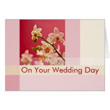 Red Orchid • Wedding Congratulation Card