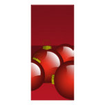 Red Ornaments Rack Card rack cards
