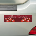 Red Ornaments Stationery bumper stickers