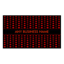 RED OVAL PATTERN BUSINESS CARD TEMPLATES