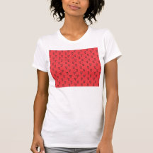 Red owl pattern tshirt