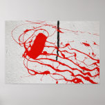 red paint poster