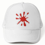 Red Paint Splatter hats
