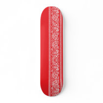 Red Paisley Skateboard Pro