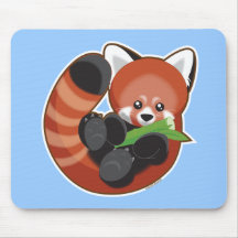 Red Panda Mouse Pads