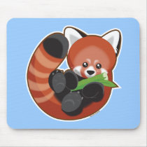 Red Panda Mouse Pads