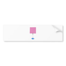 red paper on stand bumper stickers