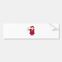 Red Parrot - My Conservation Park Bumper Sticker
