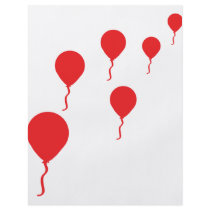 red party balloons icon full color flyer