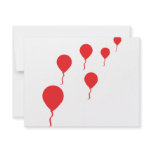 red party balloons icon invitations