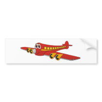 Red Passenger Jet O Cartoon