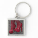 Red Patent Leather High Heels Keychain