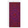 Red Patterned Psychedelic Rack Card Template