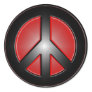 red peace sign round stickers