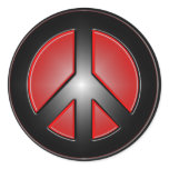 red peace sign stickers