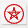 Red Pentacle Pentagram Mouse Pads