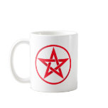 Red Pentagram Pentacle Mugs