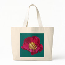 Red Peony Tote Bag