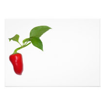 Red pepper personalized announcements