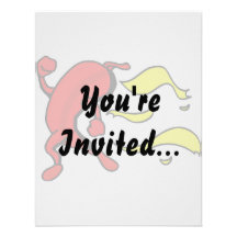 Red pepper running yellow flames behind personalised invites