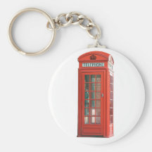 Red Phone Booth Key Chains