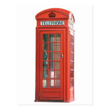 Red Phone Booth Post Cards