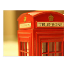 Red Phone Booth Post Cards