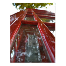 red phonebooth postcard
