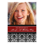 Red Photo 18th Birthday Party Invitations