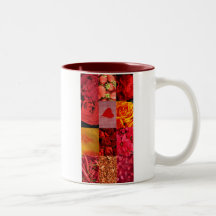 Red Photography Collage Coffee Mugs