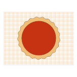 Red Pie. Strawberry Tart. Beige Check. postcards