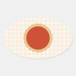 Red Pie. Strawberry Tart. Beige Check. stickers