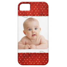 Red pin dots with photo