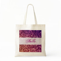Red Pink and Purple Sparkle Diva Glitter Design Bags