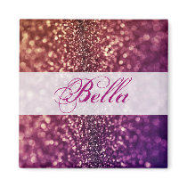 Red Pink and Purple Sparkle Diva Glitter Design