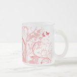 Red & Pink Butterfly Mug