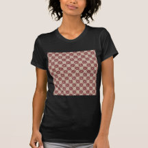 Red Pink Pattern Tee Shirt