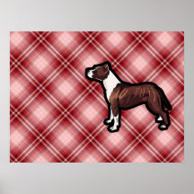 Red Pitbull Posters