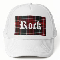 Red Plaid Cap Trucker Hat